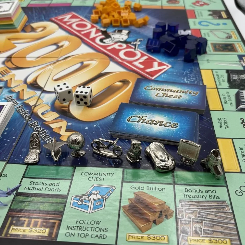 Monopoly 2000 Millennium Edition Board Game Parker Brothers Complete Vintage